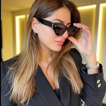 キャットアイサングラス グラデーションレンズ Amazon | [HCHES] キャットアイスタイルグラデーションサングラス女性